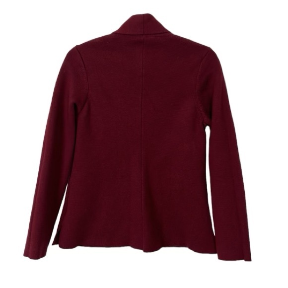 Summersalt Ribbed Sweater Blazer, Burgundy, Women’s Size M - Picture 5 of 5
